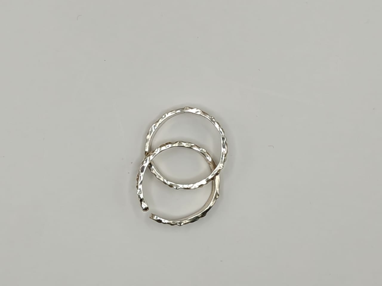 92.5 Silver Adjustable Toe Rings – Minimal Engraved Design (Pair)