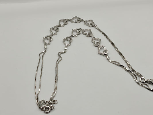 92.5 Silver Light Payal with Heart Design