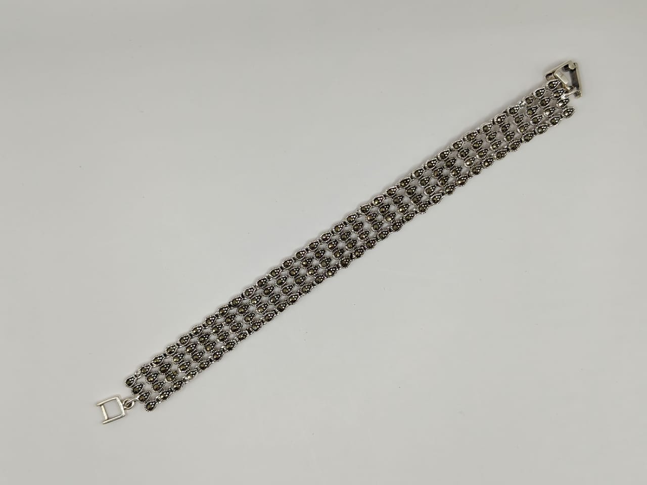 92.5 Silver Thai Bracelet – Traditional Oxidised Design