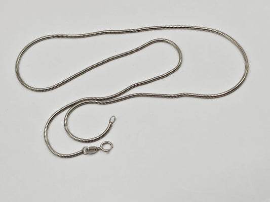 Classic Silver Snake Chain – Unisex Pendant Chain Necklace