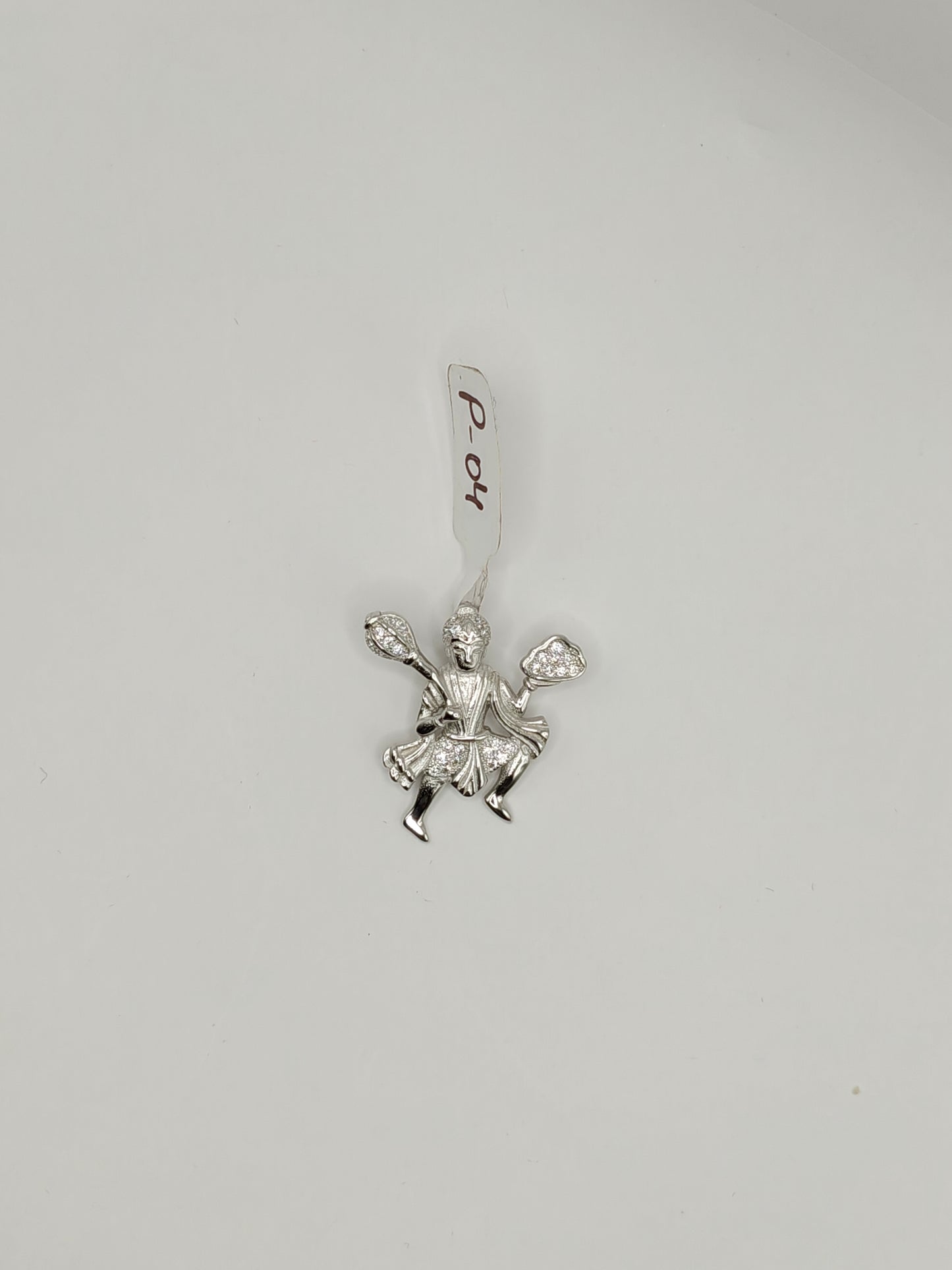 92.5 Sterling Silver Hanuman Pendant
