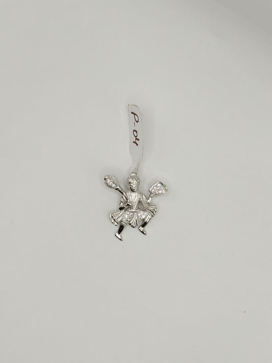 92.5 Sterling Silver Hanuman Pendant