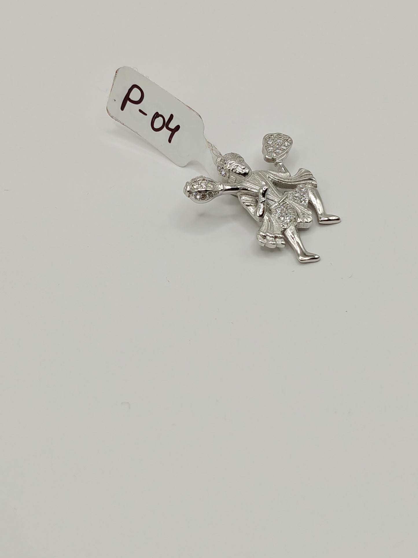 92.5 Sterling Silver Hanuman Pendant