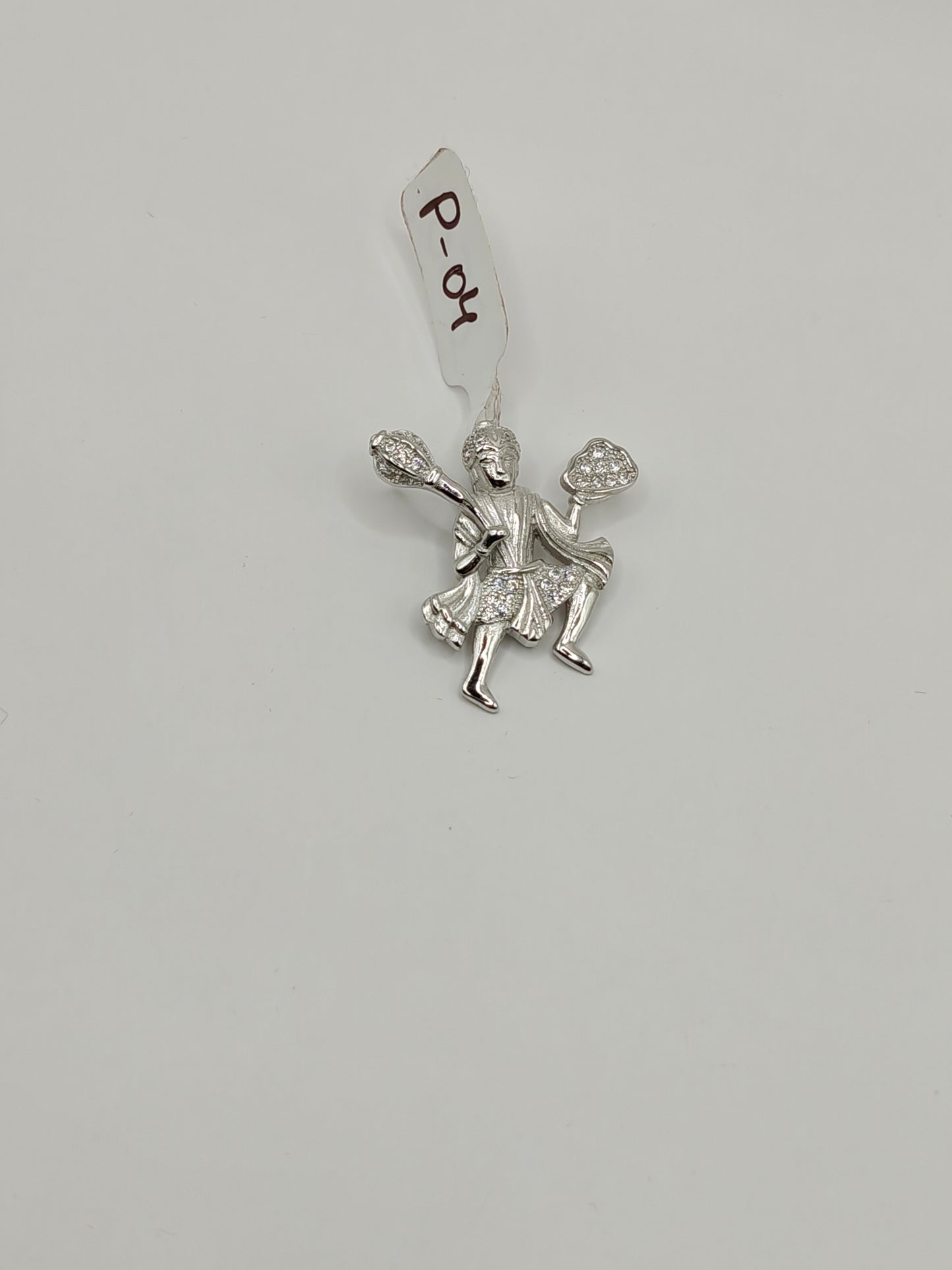 92.5 Sterling Silver Hanuman Pendant